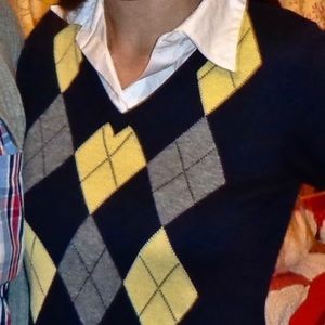 ISO Navy Argyle Sweater with attached collar (Merona or Nautica!)